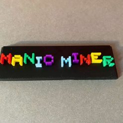 Manic Miner Plaque V3 Long Purple Edition