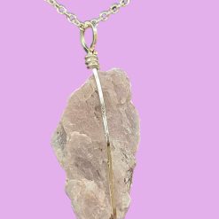 Raw Kunzite Pendant