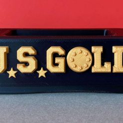 US Gold Plaque Plate