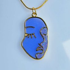 Pendant - Head Purple Glitter 1 Pendant - Head Purple Glitter 2