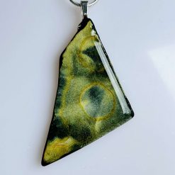 Pendant - Lemonade Sea Glass 1 Pendant - Lemonade Sea Glass 2