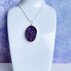 Pendant - Purple/Red Oval