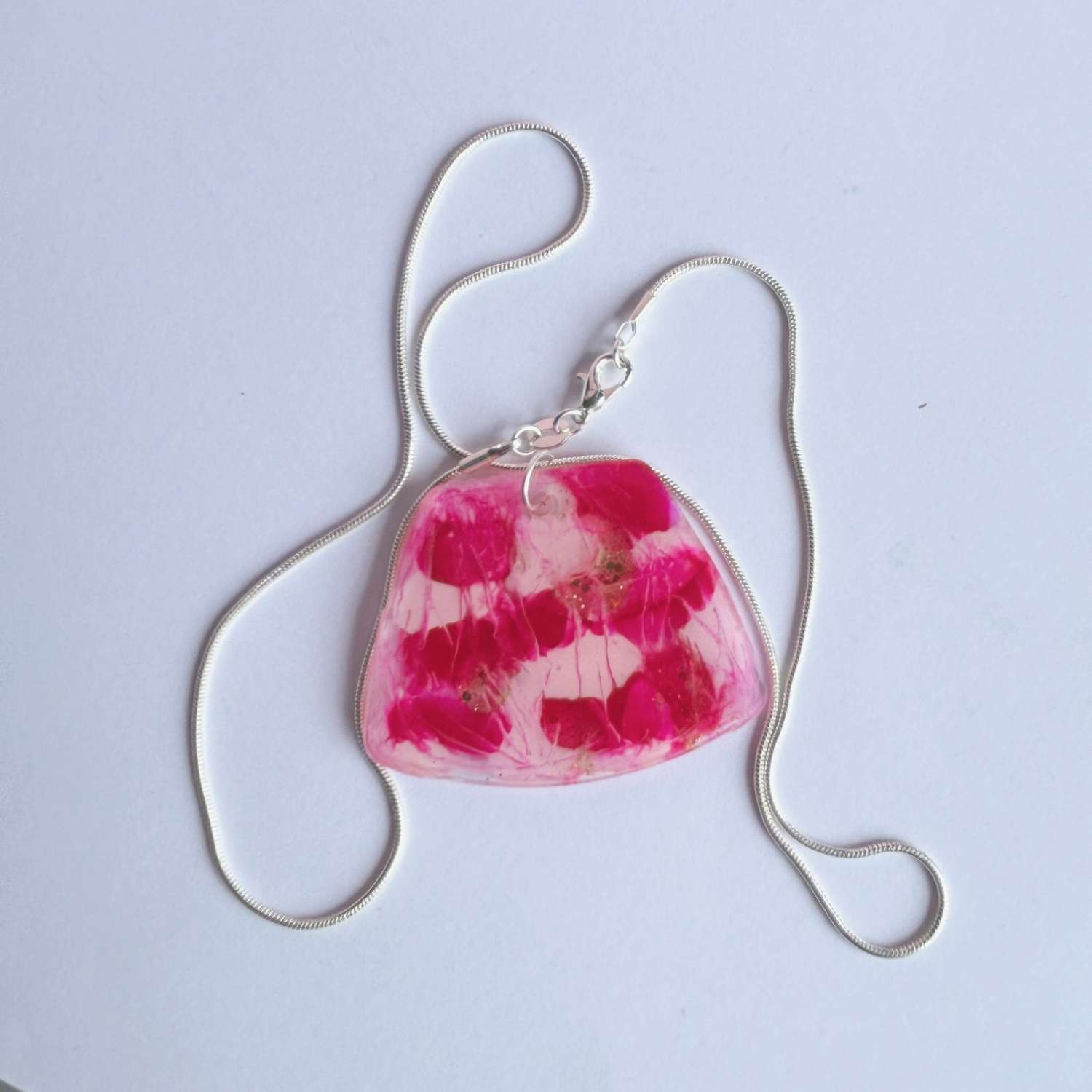 Pendant - Pink Glitter Pendant - Pink Glitter