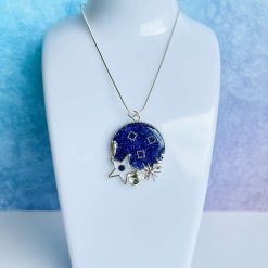 Pendant - Star Blue Glitter