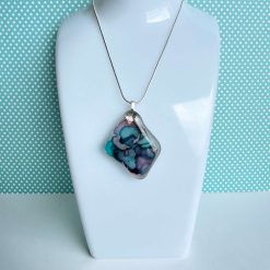 Pendant - Blue/Pink SeaGlass