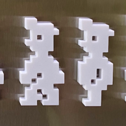 Manic Miner Fridge Magnets Set of Four (Left Facing)