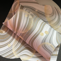 B - Set Of Six Pillow Boxes Marble & Bubble Design - 7 x 5 x 1.5cm