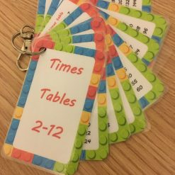 Times Tables Flashcards Early Learning Primary School Key Stage
