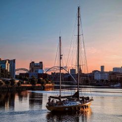 River Tyne Sunset ( James Cook Ketch)
