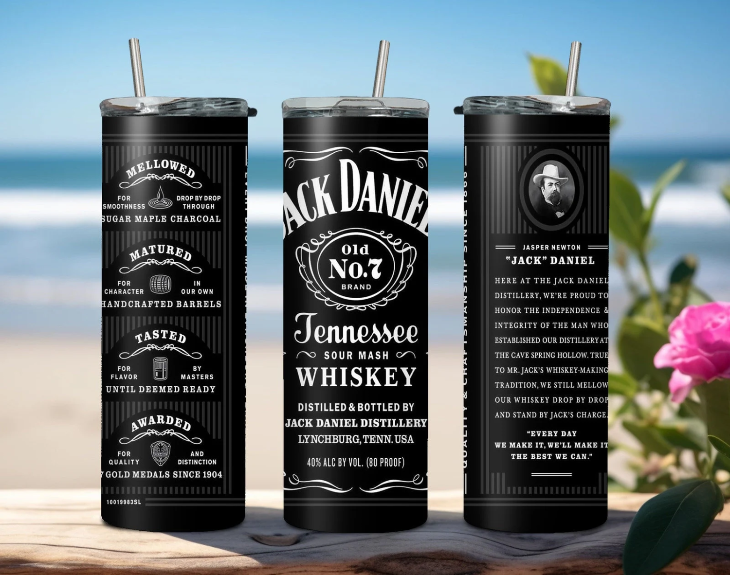 Jack Daniels Tumbler, Whiskey Tumbler, 20oz Stainless Steel 