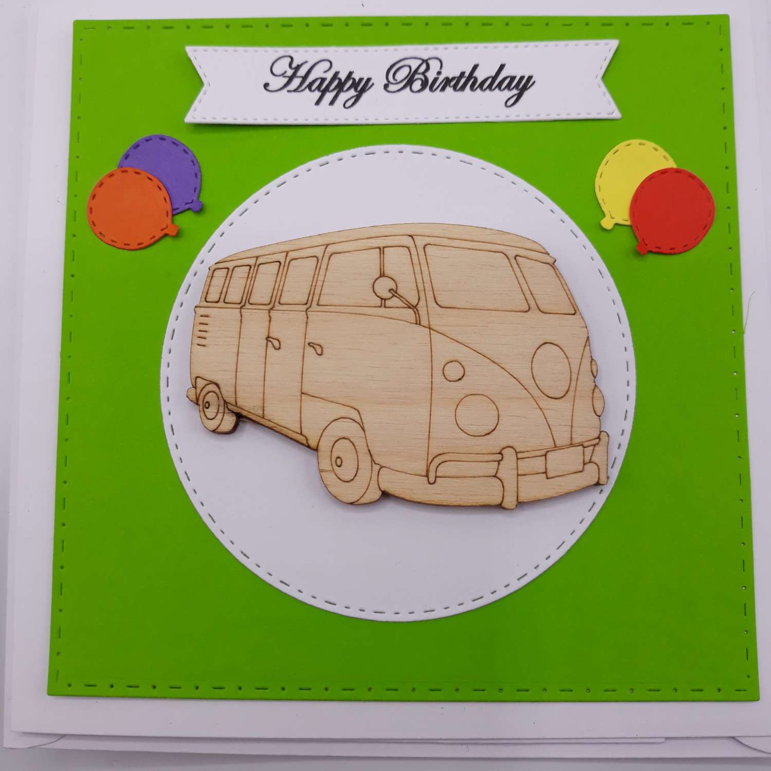 Handmade Splittie Birthday Card Handmade Splittie Birthday Card