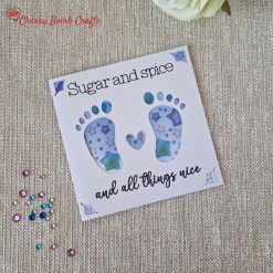 Baby feet card