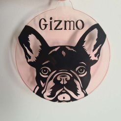 Water colour dog shilluet bauble