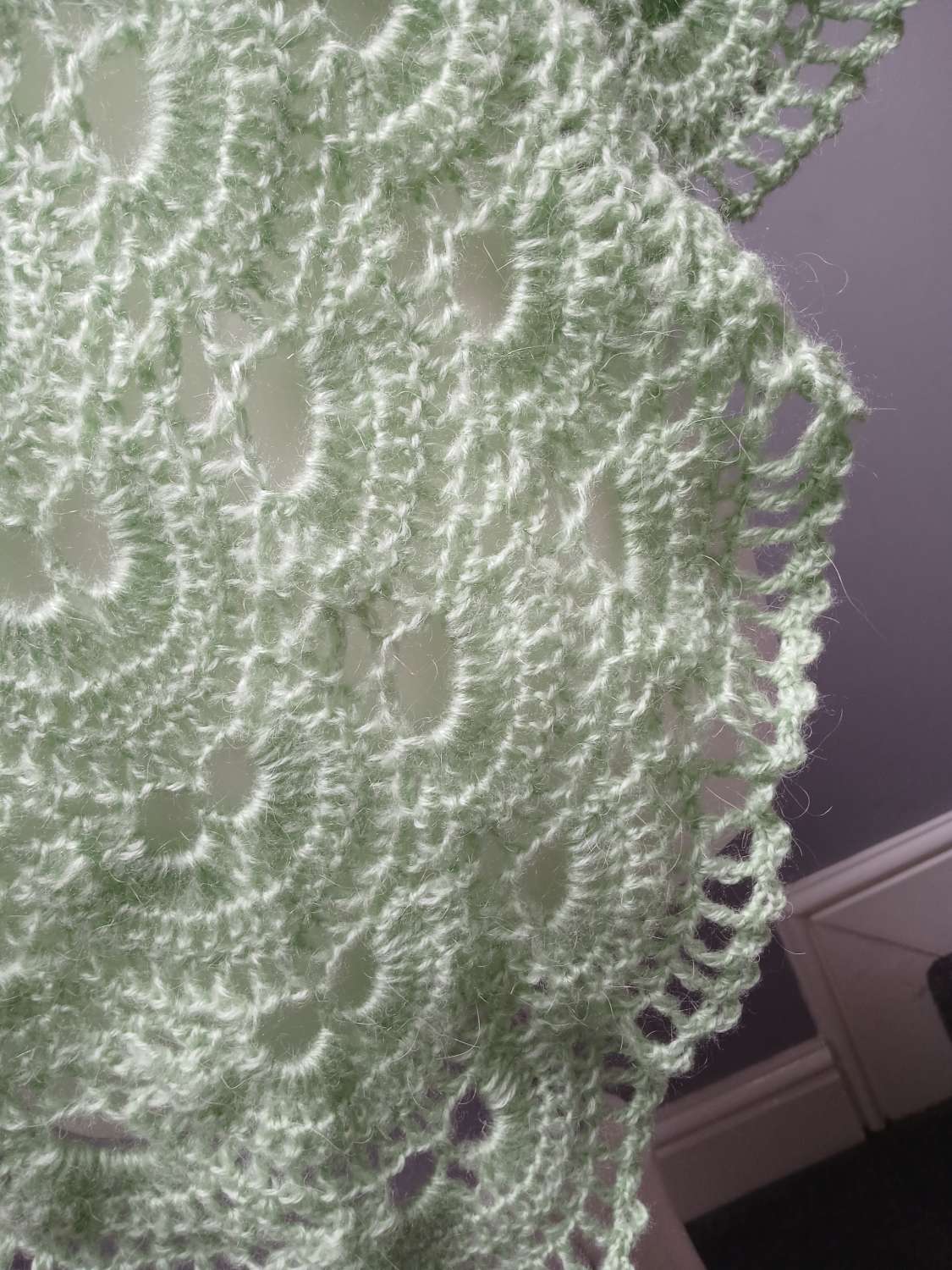 Crochet Angora-Style Triangle Shawl/Scarf Crochet Angora-Style Triangle Shawl/Scarf