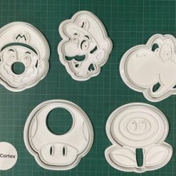 3D Super Mario Cookie/Biscuit/Playdough Cutters