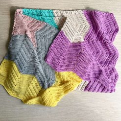 Lap Blanket - Zig-Zag Striped Multi-colour
