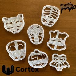 3D Halloween Set off 7 Cookie/Biscuit/Playdough Cutters