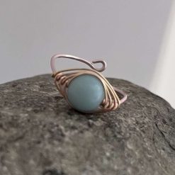 Rose Gold Amazonite Ring
