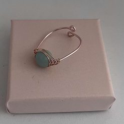 Rose Gold Amazonite Ring 4
