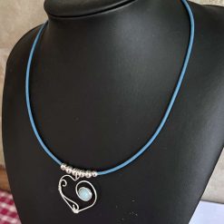 Boho Blue Heart Necklace 5 Boho Blue Heart Necklace 5