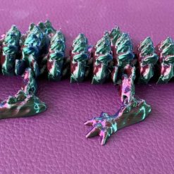 Moveable 3d, Tri Coloured 6" Dragon
