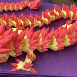3d Printed 24" Red/Yellow Printed Dragon