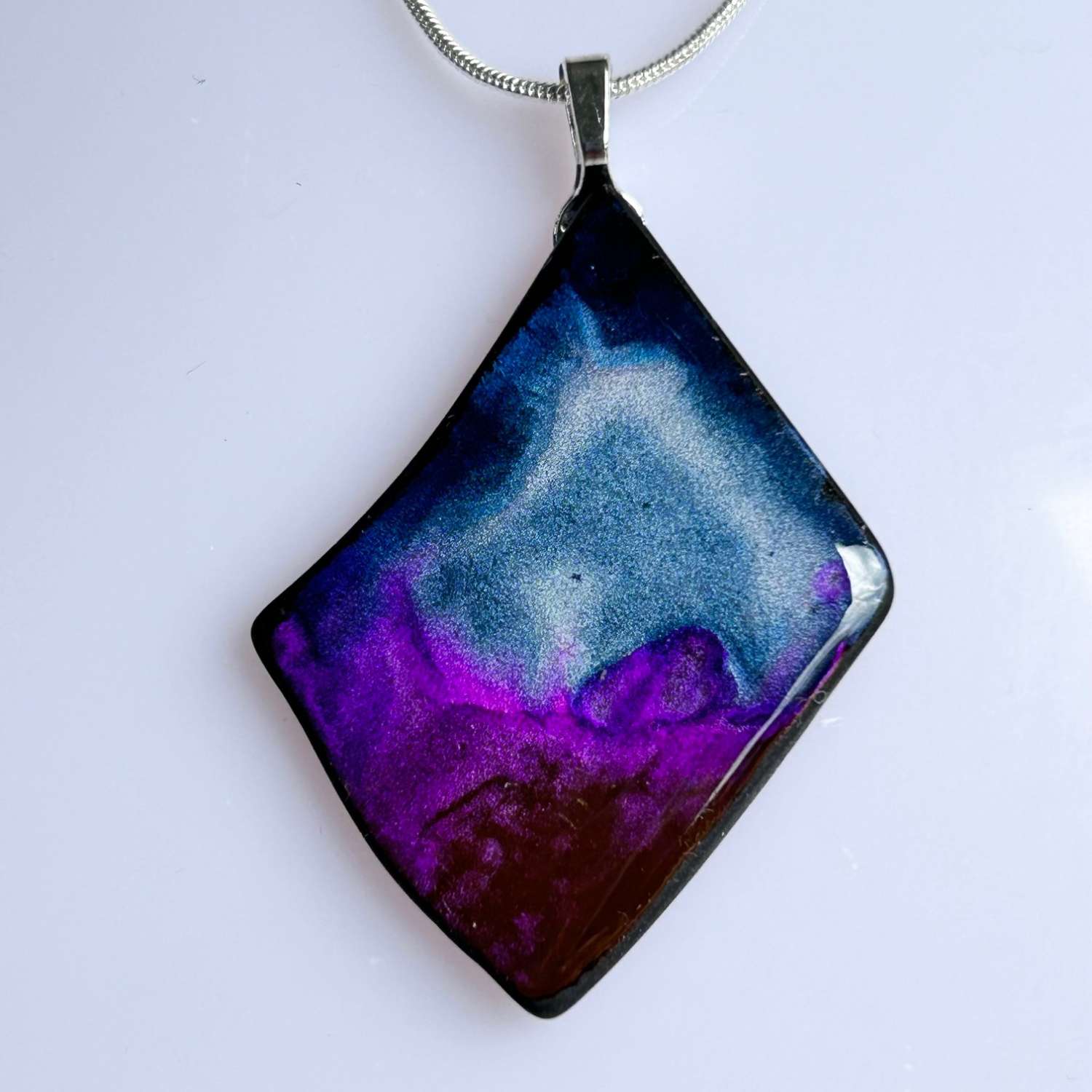 Pendant - Seaglass - Blue/Purple Pendant - Seaglass - Blue/Purple