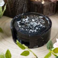 Resin coasters and holder