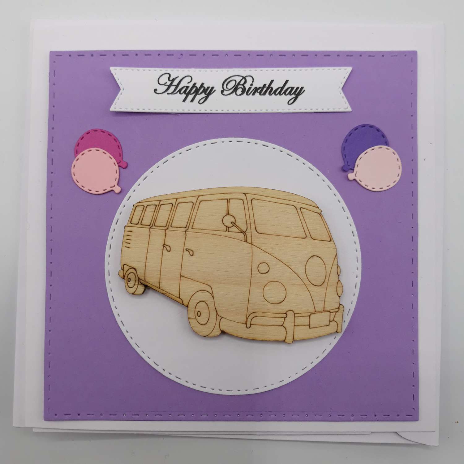 Handmade Splittie Birthday Card Handmade Splittie Birthday Card