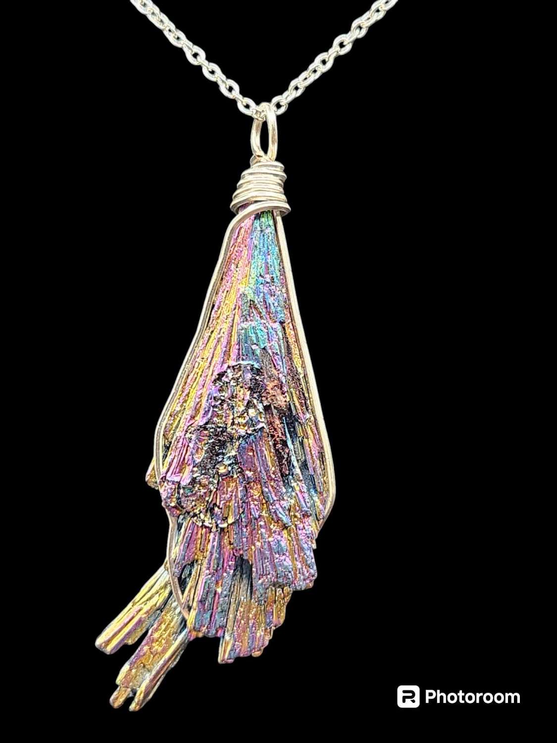 Titanium Aura Quartz Pendant Titanium Aura Quartz Pendant