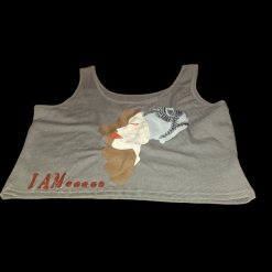 Sleeveless t Shirt  - Black - One Love