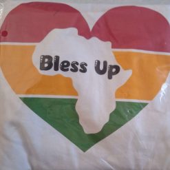 T Shirt - White -" Bless Up"