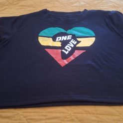 Sleeveless t Shirt  - Black - One Love