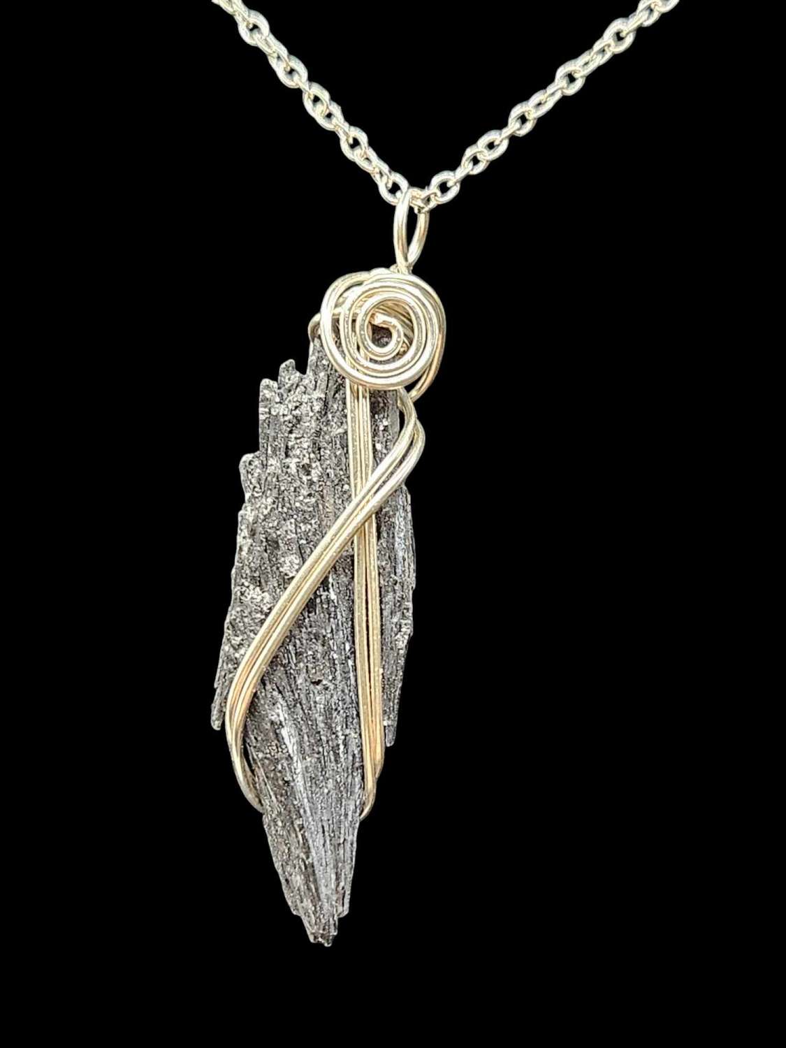Black Kyanite Pendant Black Kyanite Pendant