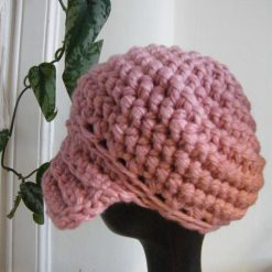 Pink peaked cap