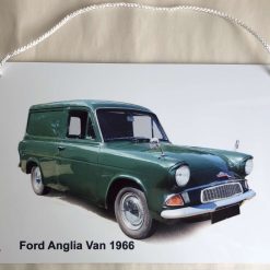 Ford Anglia Van 1966 - Aluminium Plaque - Two sizes available A5 or 203 x 304mm - Ideal for the Classic Commercial Enthusiast