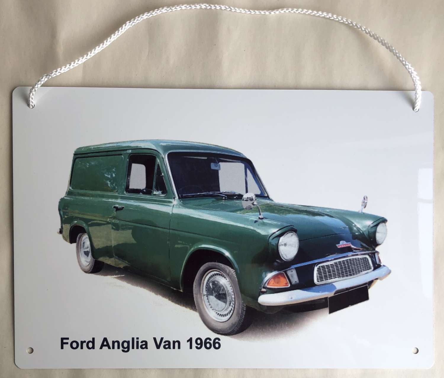 Ford Anglia Van 1966 Aluminium Plaque Two sizes available A5