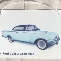 Ford Consul Capri 1963  - Aluminium Plaque - Two sizes available A5 or 203 x 304mm - Ideal for the Workshop Wall
