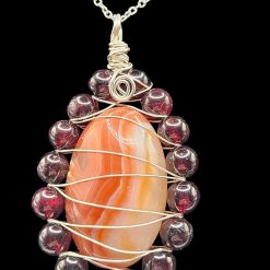 Garnet And Carnelian Pendant