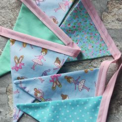 BALLET DANCERS/FLORAL/MINT GREEN/BUNTING