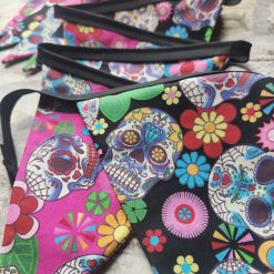 DAY OF THE DEAD/BLK/PINK/BUNTING