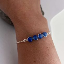 Sterling silver Sapphire Bracelet 6