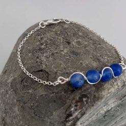 Sterling silver Sapphire Bracelet 8