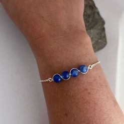 Sterling silver Sapphire Bracelet 4