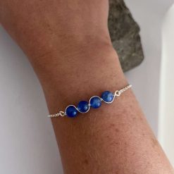 Sterling silver Sapphire Bracelet 5