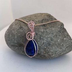 Rose Gold Sodalite Necklace 3 Rose Gold Sodalite Necklace 3