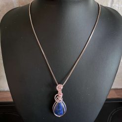 Rose Gold Sodalite Necklace 8 Rose Gold Sodalite Necklace 8