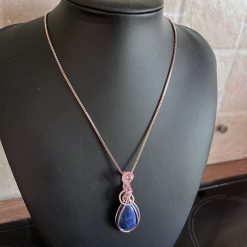 Rose Gold Sodalite Necklace 9 Rose Gold Sodalite Necklace 9