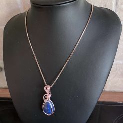 Rose Gold Sodalite Necklace 10 Rose Gold Sodalite Necklace 10
