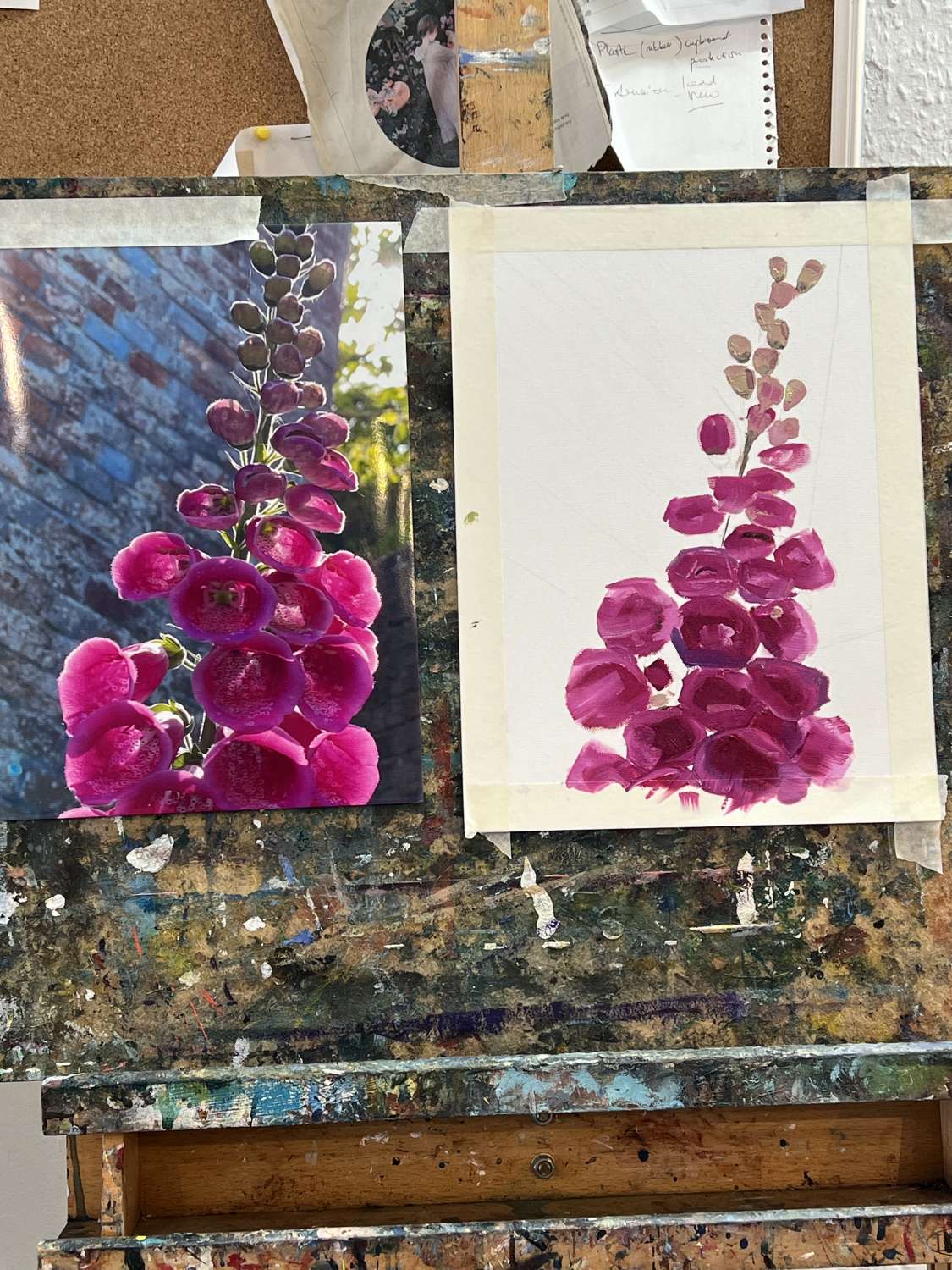 Art Print. Foxgloves Art Print. Foxgloves